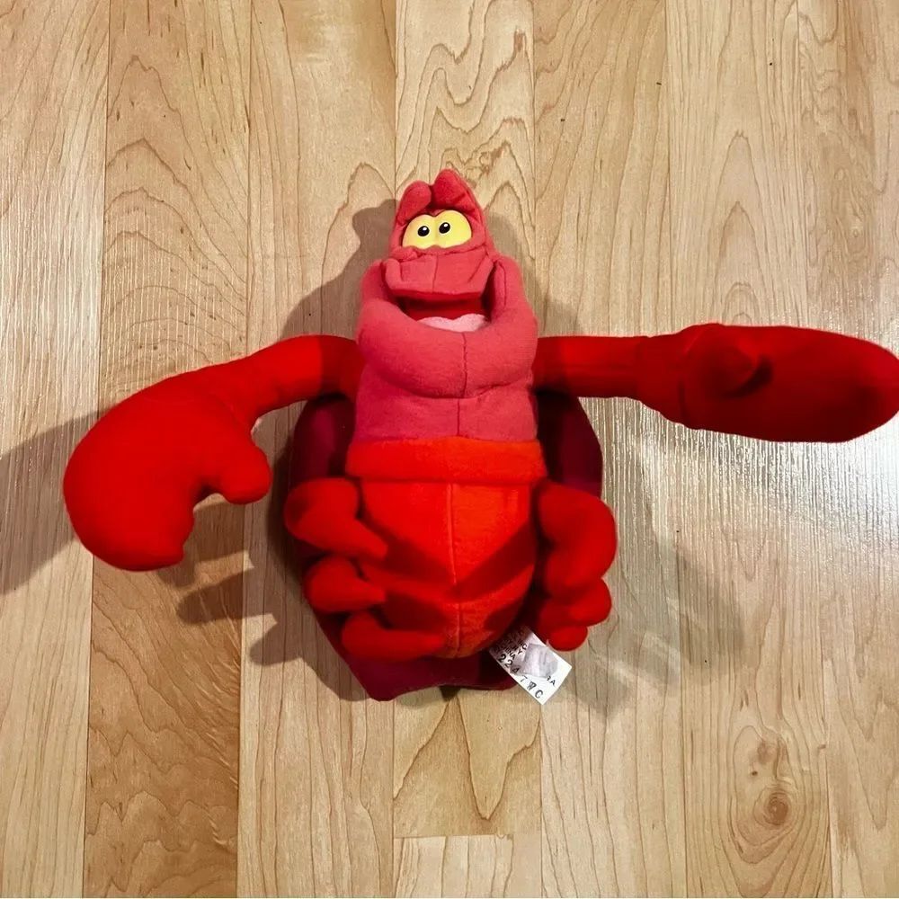Vintage 90’s Disney Mattel The Little Mermaid Sebastian 9in Plush